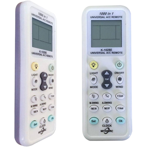 שלט מזגן אוניברסלי K-1028E עבור Haier, היטאצ'י, פנסוניק, LG, שארפ, גריי, מידאה, בוש, טושיבה, שלט רחוק למזגן Sanyo 1000 ב-1