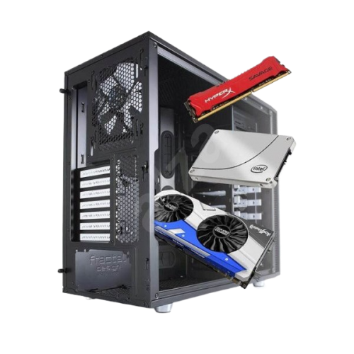 מחשב AX83 ARGB 700W H610M I5-12400F 8GB 500GB NVMME RTX3050