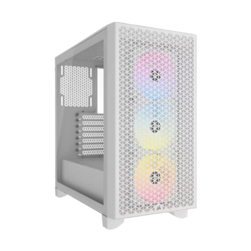 מארז Corsair 3000D RGB AIRFLOW Mid Tower CASE White