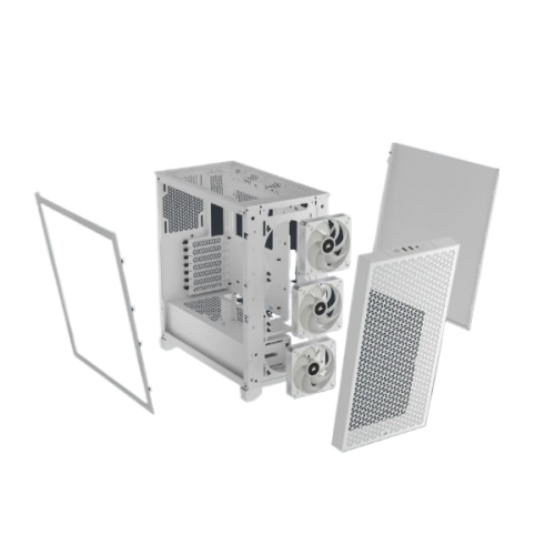 מארז Corsair 3000D RGB AIRFLOW Mid Tower CASE White
