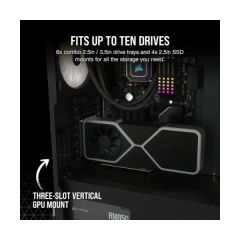 מארז CORSAIR 7000D AIRFLOW FULL-TOWER ATX CASE Black
