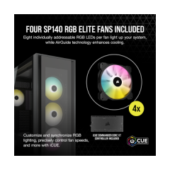 מארז CORSAIR iCUE 7000X RGB Tempered Glass Full-Tower ATX BLACK