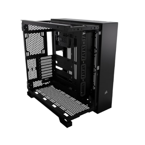 מארז Corsair 6500X Mid-Tower E-ATX Tempered Glass Case Black