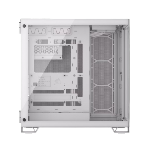 מארז Corsair 6500X Mid-Tower E-ATX Tempered Glass Case White