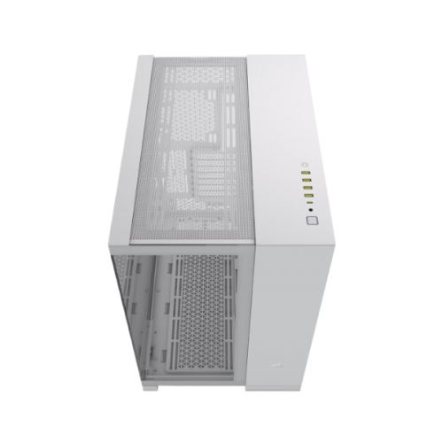 מארז Corsair 6500X Mid-Tower E-ATX Tempered Glass Case White