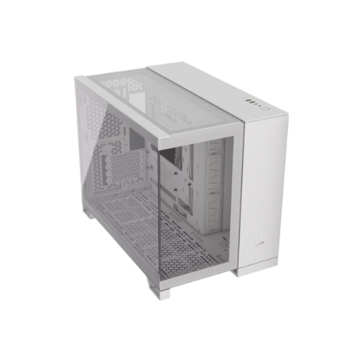 מארז Corsair 2500X Mini-Tower mATX Tempered Glass NO FANS White