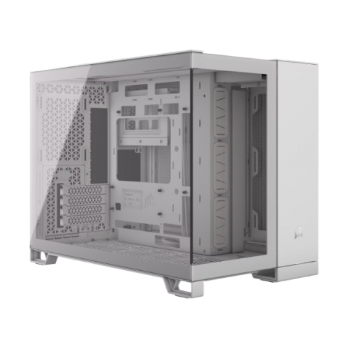 מארז Corsair 2500X Mini-Tower mATX Tempered Glass NO FANS White