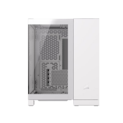 מארז Corsair 2500X Mini-Tower mATX Tempered Glass NO FANS White