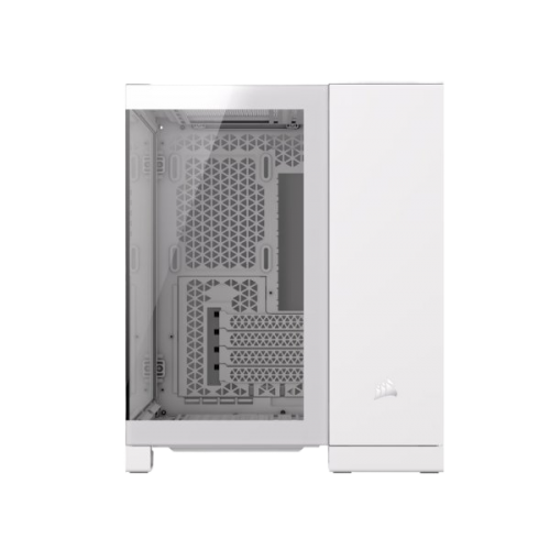מארז Corsair 2500X Mini-Tower mATX Tempered Glass NO FANS White