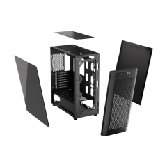 מארז Corsair 480T Airflow Temperd Glass Mid-Tower E-ATX Black