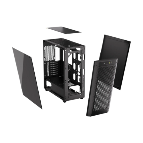 מארז Corsair 480T Airflow Temperd Glass Mid-Tower E-ATX Black