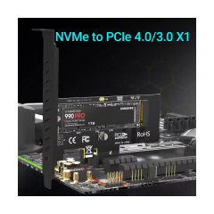 כרטיס הרחבה PCIe x4 to M.2 Adapter Support 2280 M.2