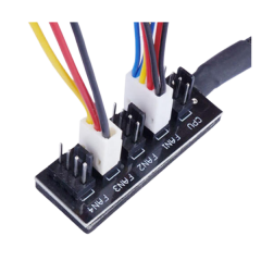 מפצל Fan Hub 5 in 1 Splitter for PC Fan Hub with PWM 4Pin