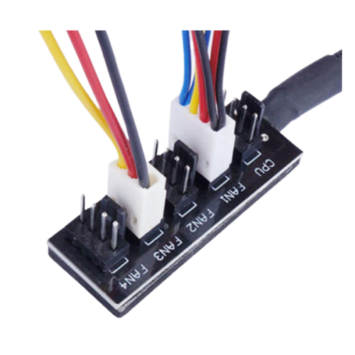 מפצל Fan Hub 5 in 1 Splitter for PC Fan Hub with PWM 4Pin