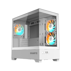 מארז לבן GIGABYTE C201 PANORAMIC ICE Micro-ATX 3XARGB Fans
