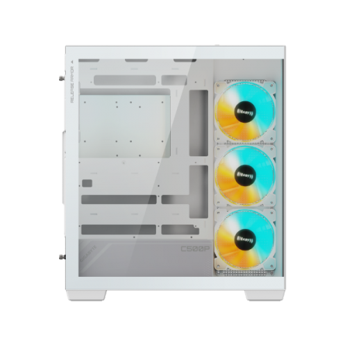 מארז לבן GIGABYTE C500 PANORAMIC STEALTH ICE Mid-Tower ATX