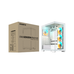מארז לבן GIGABYTE C500 PANORAMIC STEALTH ICE Mid-Tower ATX