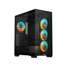 מארז GIGABYTE C500 PANORAMIC STEALTH Mid-Tower4X120mm ARGB Fans