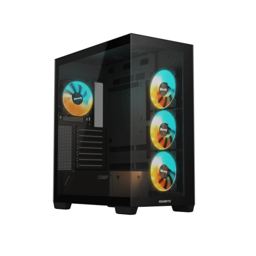 מארז GIGABYTE C500 PANORAMIC STEALTH Mid-Tower4X120mm ARGB Fans