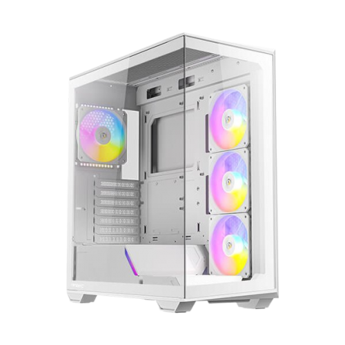 מארז לבן Antec C3 ARGB Mid-Tower ATX 4x ARGB FANS Incl Type-C