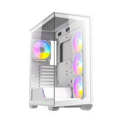 מארז לבן Antec C3 ARGB Mid-Tower ATX 4x ARGB FANS Incl Type-C
