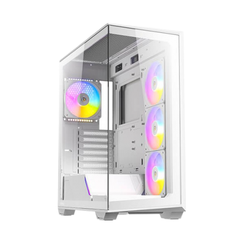 מארז לבן Antec C3 ARGB Mid-Tower ATX 4x ARGB FANS Incl Type-C
