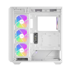 מארז לבן Antec C3 ARGB Mid-Tower ATX 4x ARGB FANS Incl Type-C