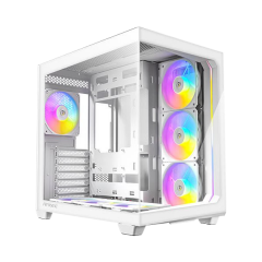 מארז לבן Antec C5 RGB Mid-Tower ATX 7x ARGB FANS Incl Type-C