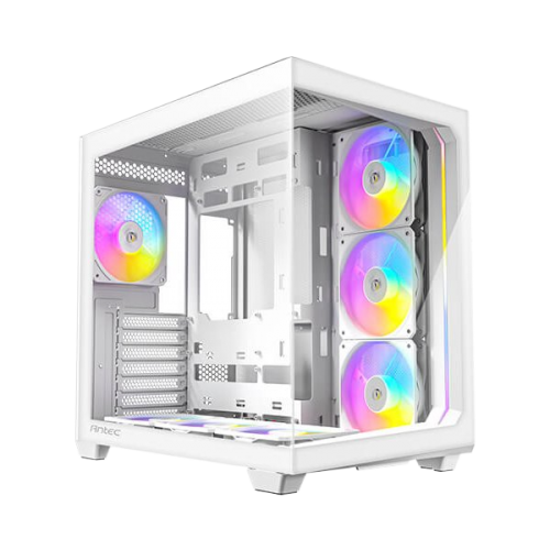 מארז לבן Antec C5 RGB Mid-Tower ATX 7x ARGB FANS Incl Type-C
