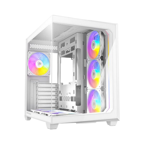 מארז לבן Antec C5 RGB Mid-Tower ATX 7x ARGB FANS Incl Type-C