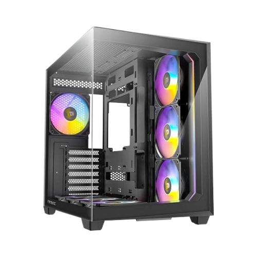 מארז שחור Antec C5 ARGB Mid-Tower ATX 7x ARGB FANS Incl Type-C