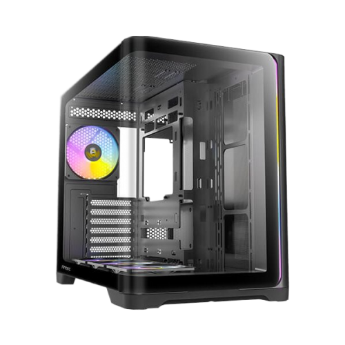 מארז שחור Antec C5 Curve ARGB Mid-Tower ATX 4x ARGB FANS Type-C