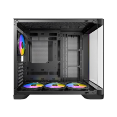 מארז שחור Antec C5 Curve ARGB Mid-Tower ATX 4x ARGB FANS Type-C