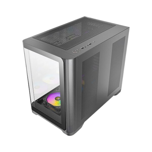 מארז שחור Antec C5 Curve ARGB Mid-Tower ATX 4x ARGB FANS Type-C