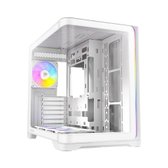 מארז לבן Antec C5 Curve ARGB Mid-Tower ATX 4x ARGB FANS Type-C