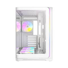 מארז לבן Antec C5 Curve ARGB Mid-Tower ATX 4x ARGB FANS Type-C
