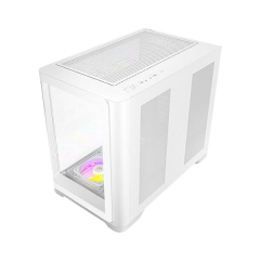 מארז לבן Antec C5 Curve ARGB Mid-Tower ATX 4x ARGB FANS Type-C