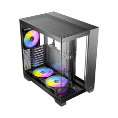 מארז שחור Antec C8 RGB E-ATX Mid-Tower 3X ARGB FANS Incl Black