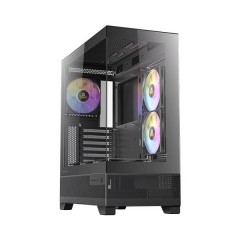מארז שחור Antec CX700 ARGB BLACK ATX 3X120MM ARGB FANS USB-C