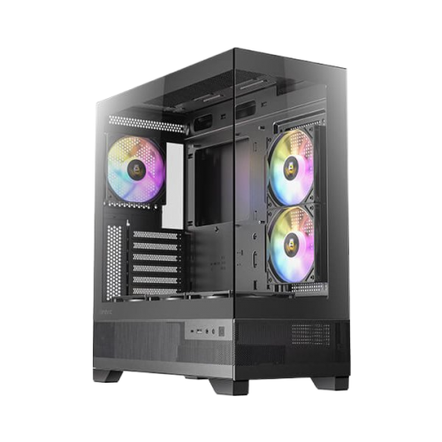 מארז שחור Antec CX700 ARGB BLACK ATX 3X120MM ARGB FANS USB-C