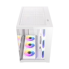 מארז Antec CX Mirror White Mini-Tower Gaming Case 7X120mm ARGB