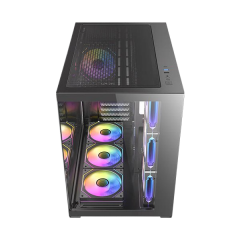 מארז Antec CX Mirror Black Mini-Tower Gaming Case 7X120mm ARGB
