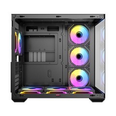 מארז Antec CX Mirror Black Mini-Tower Gaming Case 7X120mm ARGB