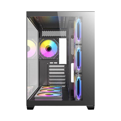 מארז Antec CX Mirror Black Mini-Tower Gaming Case 7X120mm ARGB