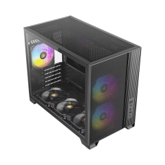 מארז ARGB Type-C 3.2 Antec Flux M Mid Tower Micro-ATX