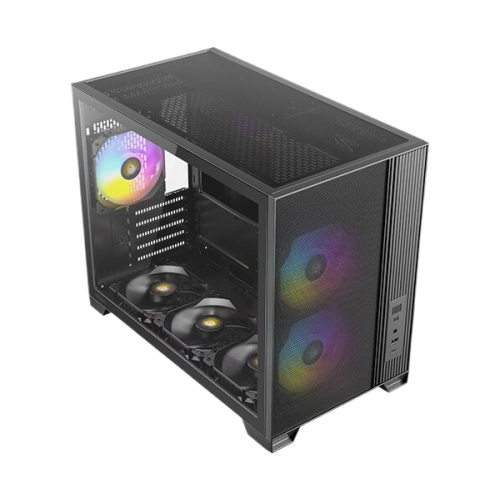 מארז ARGB Type-C 3.2 Antec Flux M Mid Tower Micro-ATX