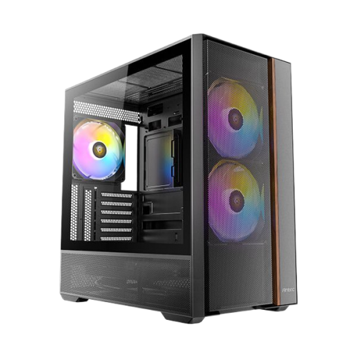מארז Antec Flux Rear Mid Tower 3X140mm ARGB 2X120MM Fan TypeC 3.2