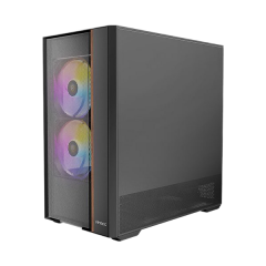 מארז Antec Flux Rear Mid Tower 3X140mm ARGB 2X120MM Fan TypeC 3.2