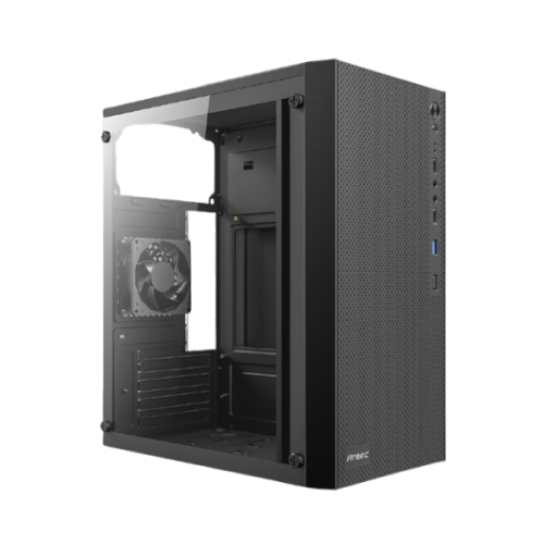 מארז Antec ST10M TG Mini Tower Micro-Atx Black Glass Side Panel