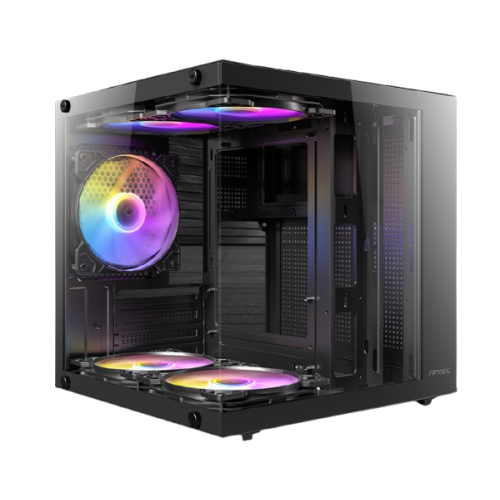 מארז Antec VCX10M ARGB Mini Tower Micro-Atx 5XARGB 120mm Fan